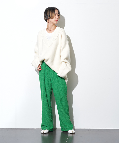 「CITYSHOP」 イージーパンツ 36 ブラック レディース_画像4