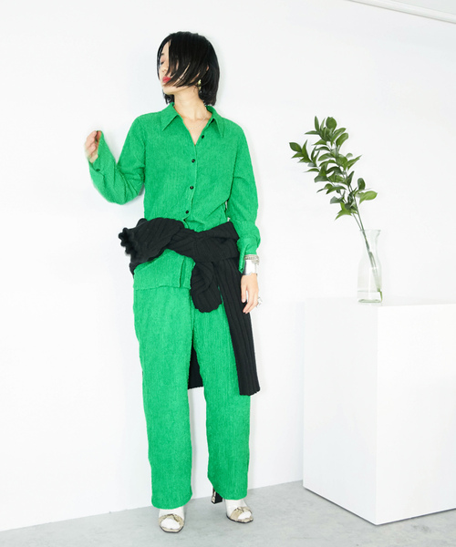 「CITYSHOP」 イージーパンツ 36 ブラック レディース_画像7