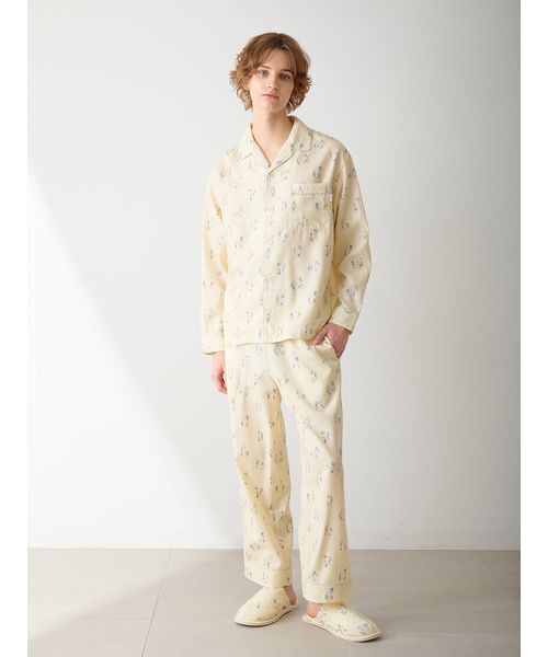 gelato pique（ジェラートピケ） パジャマ 「HOMME」スターロゴ総柄