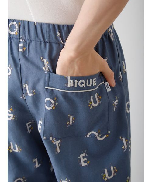 gelato pique（ジェラートピケ） パジャマ 「HOMME」スターロゴ総柄