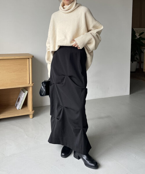 「CAPRICIEUX LE'MAGE」 タートルネックニット FREE ベージュ レディース_画像5