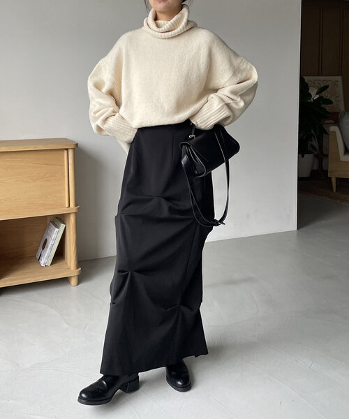 「CAPRICIEUX LE'MAGE」 タートルネックニット FREE ベージュ レディース_画像8