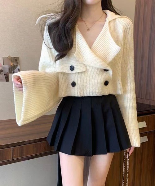 「gossip！ロサンゼルス」 ニットカーディガン FREE ダークブラウン レディース_画像2