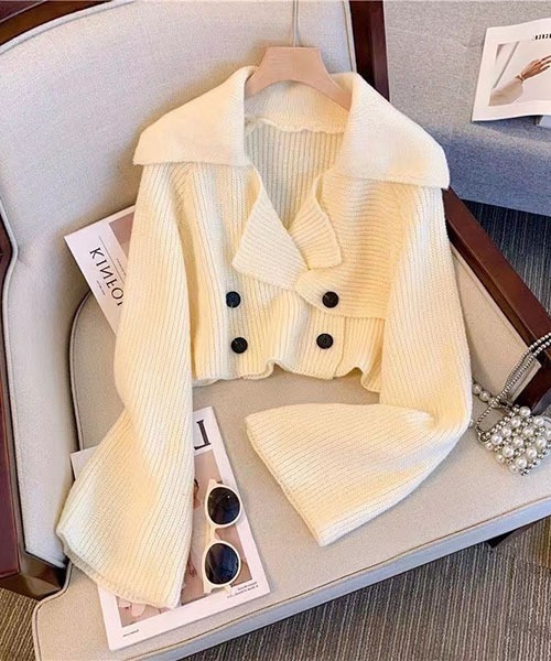 「gossip！ロサンゼルス」 ニットカーディガン FREE ダークブラウン レディース_画像4