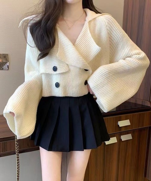 「gossip！ロサンゼルス」 ニットカーディガン FREE ダークブラウン レディース_画像8