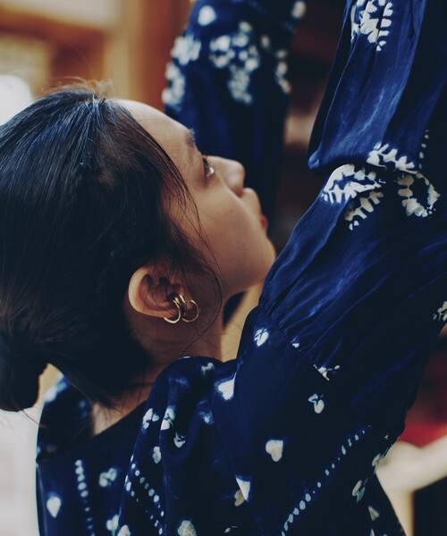 「Freada」 長袖ワンピース ONE SIZE レッド レディース_画像3