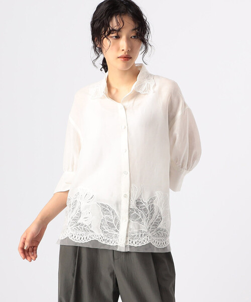 Gabardine K.T（ギャバジンK.T） ブラウス シャツ 夏 「 +サイズ