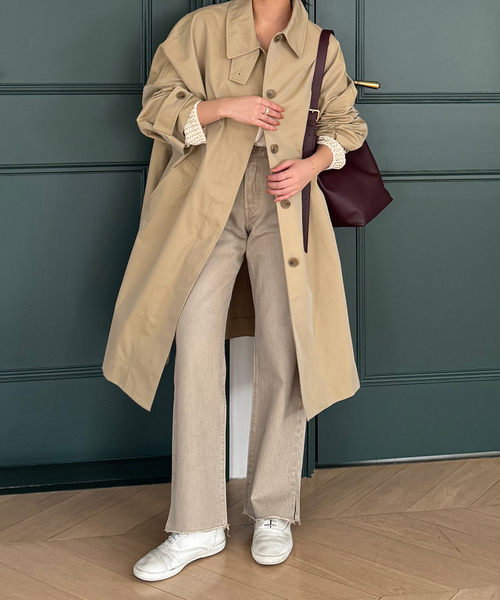 SLOBE IENA コート SLOBE IENA ECO WOOL チェスターコートブラック