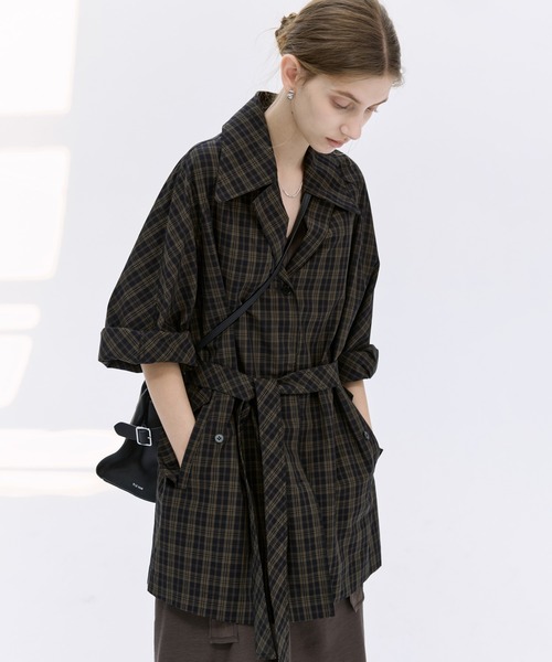 tageechita トレンチコート M ダークブラウン レディース : ZOZOTOWN