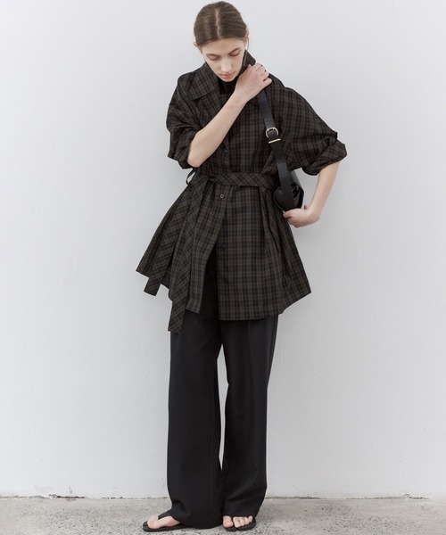 tageechita トレンチコート M ダークブラウン レディース : ZOZOTOWN