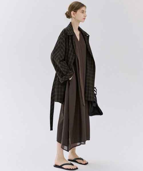 tageechita トレンチコート M ダークブラウン レディース : ZOZOTOWN