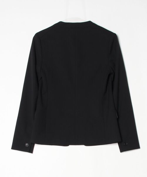 PLST（プラステ） ノーカラージャケット S ブラック レディース