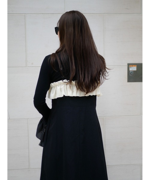 BeBeoD（ベベッド） ワンピース ベロアフリルワンピース : ZOZOTOWN