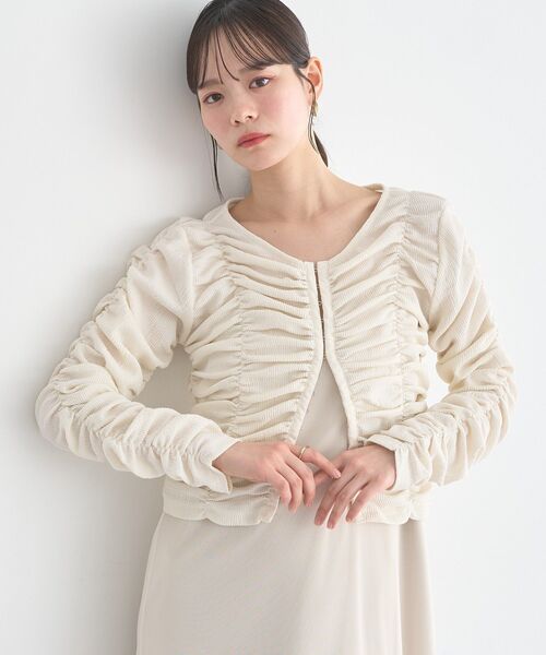 earth music&ecology トップス 白 earth music&ecology（アース ミュージック＆エコロジー） ブラウス