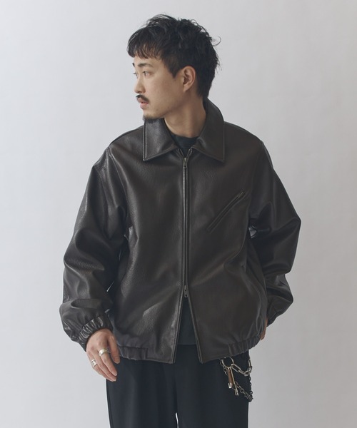 Lui's（ルイス） ブルゾン アウター モダンシンセテックレザーブルゾン