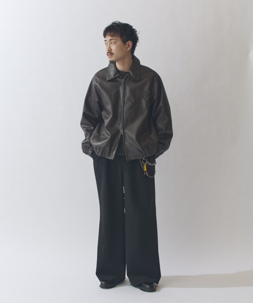 Lui's（ルイス） ブルゾン アウター モダンシンセテックレザーブルゾン