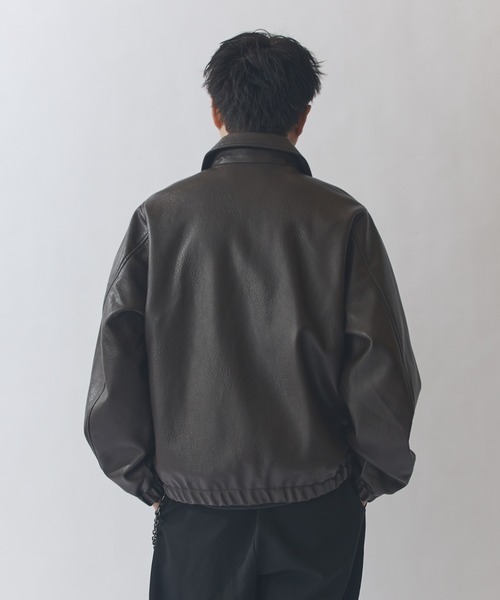 Lui's（ルイス） ブルゾン アウター モダンシンセテックレザーブルゾン