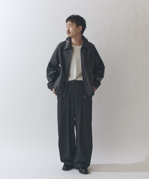 Lui's（ルイス） ブルゾン アウター モダンシンセテックレザーブルゾン