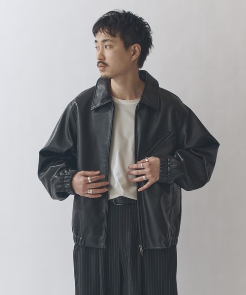 Lui's（ルイス） ブルゾン アウター モダンシンセテックレザーブルゾン