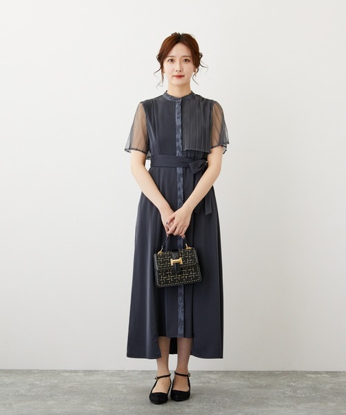 「Dorry Doll」 半袖ワンピース M ダークカーキ レディース_画像3