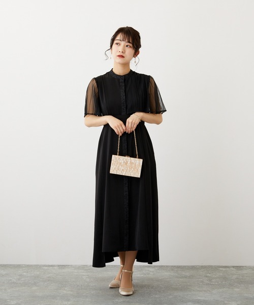 「Dorry Doll」 半袖ワンピース M ダークカーキ レディース_画像4