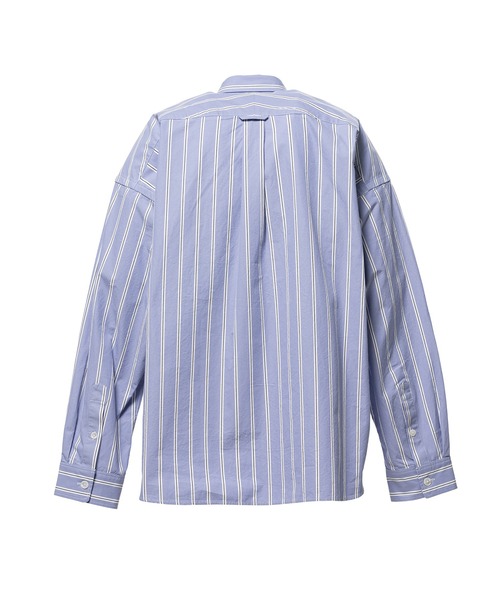 in・stru（men-tal）. シャツ Cotton High Density Stripe Long-sleeve