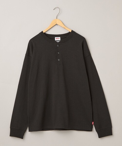 EMPIRE＆SONS 2025ボーイズマーケット別注　ヘンリーネック T　黒 tシャツ SMITH'S（スミス）別注ヘンリーネックTシャツ「Youtube紹介