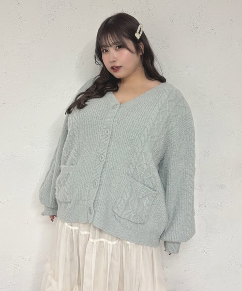 Louiosy（ルオシー） カーディガン 「Louiosy」「大きいサイズ