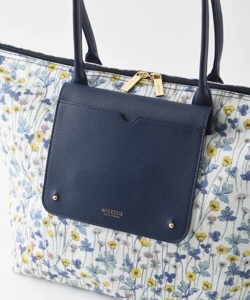 「TRAVEL SHOP MILESTO」 トートバッグ フリ- レッド レディース_画像9