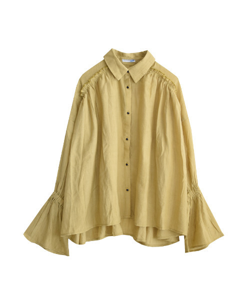「e-zakkamania stores」 長袖シャツ フリー ライトブルーグレー レディース_画像5