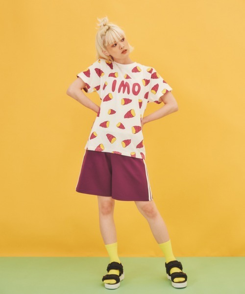 「PUNYUS」 半袖Tシャツ 1 パープル レディース_画像9