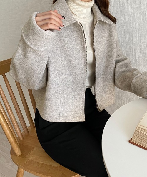 「callautia」 ブルゾン SMALL テラコッタ レディース_画像2