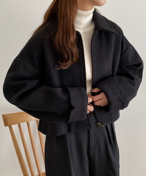 「callautia」 ブルゾン SMALL テラコッタ レディース_画像7