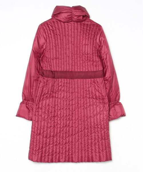 「Sunauna」 ダウンコート 38 レッド レディース_画像2