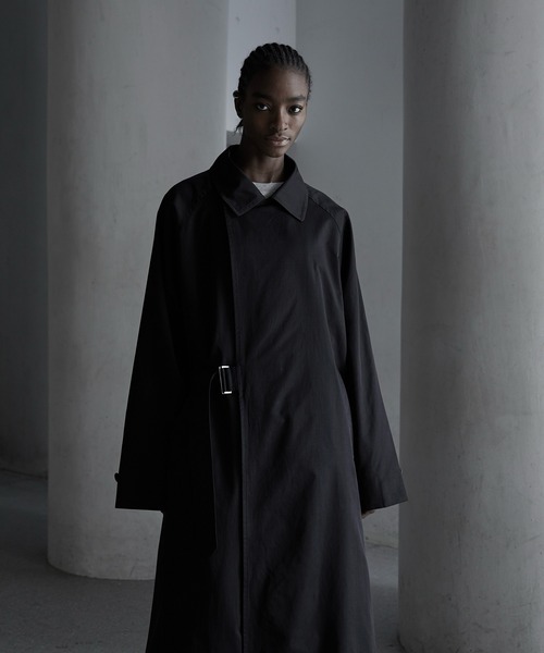 「CALLNE」 トレンチコート M ブラック メンズ_画像7