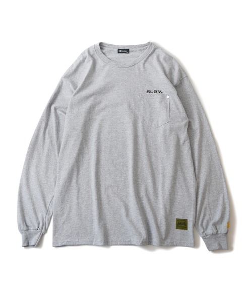 「Subciety」 長袖Tシャツ LARGE ブラック メンズ_画像5