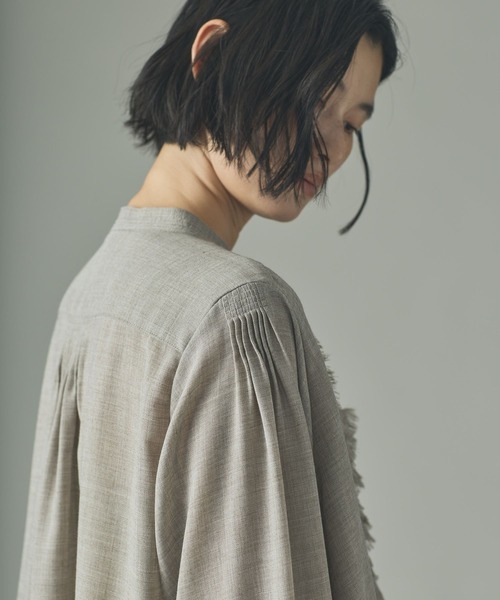 「Curensology」 長袖ブラウス FREE オフホワイト レディース_画像8