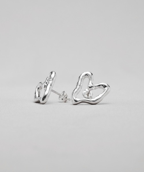 ピアス 「SILVER925」ノーム オープン ハート ピアス /  norme open heart pierce レディース