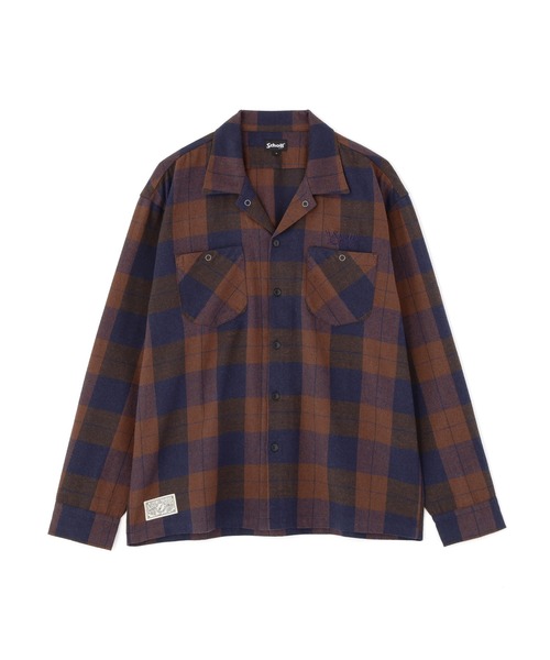Schott ショット 長袖シャツ M Schott N.Y.C（ショット） シャツ Schott/ショット/LS NEL SHIRT