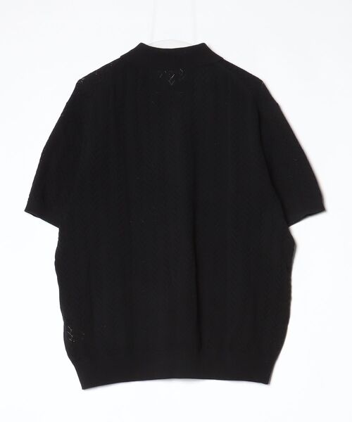 「BEAMS」 半袖ポロシャツ L ブラック メンズ_画像2