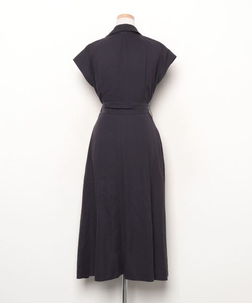 「IENA」 シャツワンピース 36 ネイビー レディース_画像2