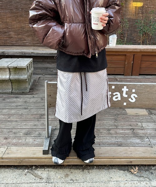 shameless パンツ 裾フリルリブフレアパンツ レディース : ZOZOTOWN