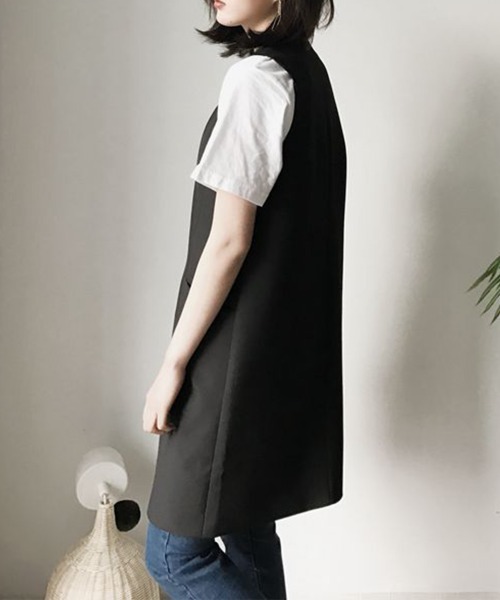 「Miniministore」 ベスト L ブラック レディース_画像3