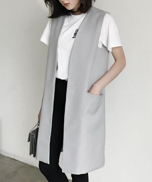 「Miniministore」 ベスト L ブラック レディース_画像5