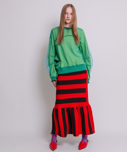 「AULA AILA」 スウェットカットソー 0 ブラック レディース_画像9