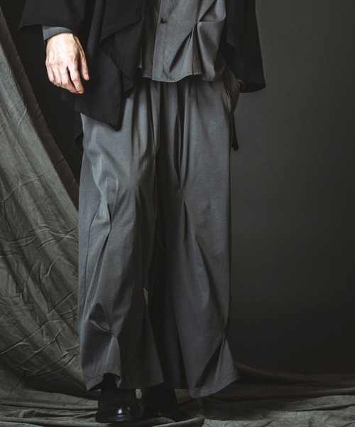 NO ID.（ノーアイディー） ワイドパンツ パンツ 「NO ID.」Random Tuck