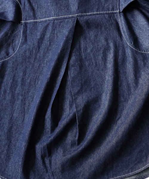 「antiqua」 長袖シャツ FREE インディゴブルー レディース_画像6