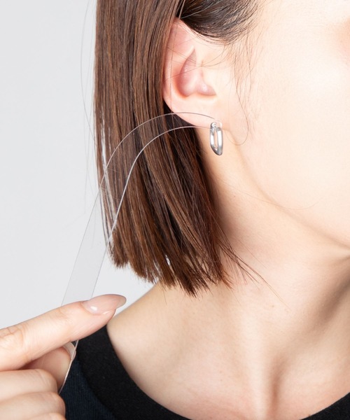 Tom Wood サテン フープピアス TOM WOOD（トムウッド） ピアス TOM WOOD Frame Hoops Satin Small
