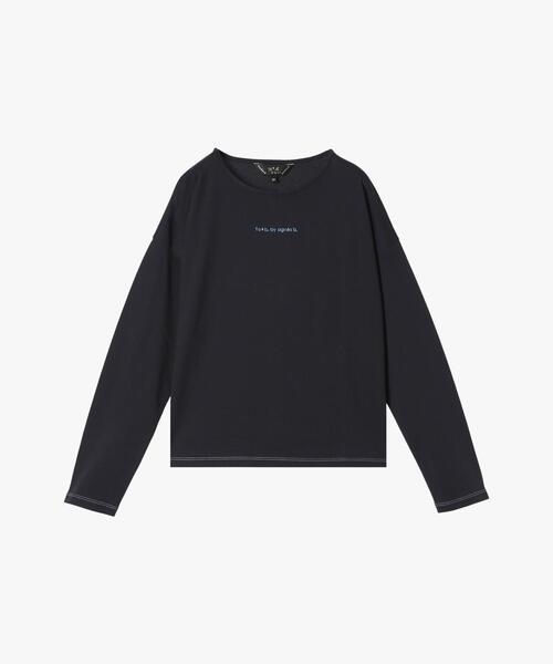 アニエスベー ロンT To b. by agnes tシャツ カラー ロゴ 刺繍 長袖 Tシャツ レディース