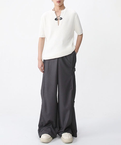 「WESTBOY」 スラックス X-LARGE グレー メンズ_画像8